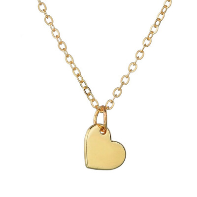 

Women Gold Love Heart Pendant Necklace Female Party Pendant&necklace High Quality Choker Gift For Girl Jewelry Gold Chain