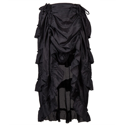 

Roseonmyhand Womens Steampunk Gothic Skirt Ruffles Pirate Skirt