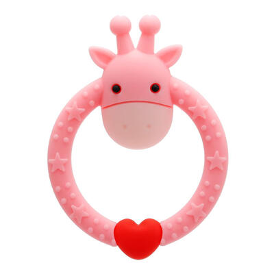 

Baby Teethers Pacifier Cartoon Deer Teething Nursing Silicone Molar Toys