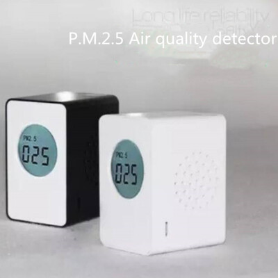 

PM25 Detector PM 25 Air Quality Monitor Temperature Humidity Tester Meter Car Detector White