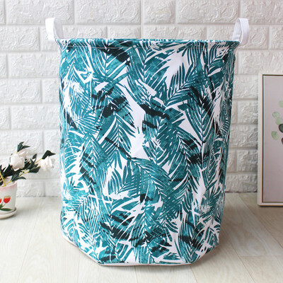 

Gobestart Waterproof Canvas Laundry Case Clothes Basket Storage Basket Folding Storage Box