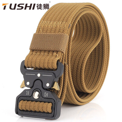 New Quick Release Cobra Belt Nylon Outdoor Sports Mens Belt Customizable logo
