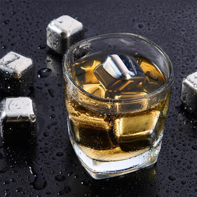 

Greensen Food-Grade Stainless Steel Ice Cubes Whiskey Chilling Stones Rocks with Tweezers Silicone Case