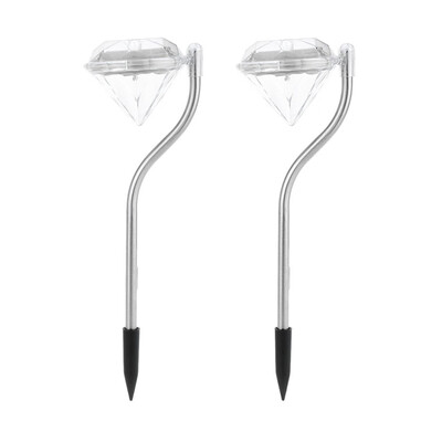 

〖Follure〗Outdoor LED Solar Light Pathway Landscape Ground Mount Lamp Diamond Shape Garden Lamp Fence Solar Lamp LED Light
