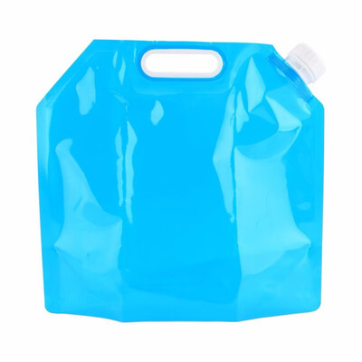 

5L Foldable Water Bag PE Tasteless Safety Seal Drinking Water Container Survival Storage Bag for Camping Hiking BBQ