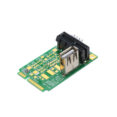 

Mini PCIe to PCI Express 4x 8x 16x Slot Riser Card Adapter Converter with 4 PIN Power Cable For Production Test