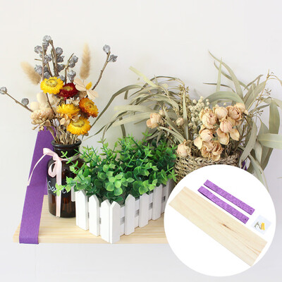 

Gobestart Wall Single Wooden Board Shelves Wall Hanging Flowerpot Storage Rack Home Decor