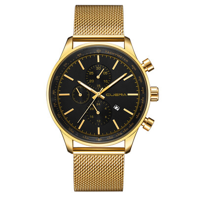 

Gobestart Fashion Mens Watches Stainless Steel Sport Quartz Analog Date Hours Wrist Watch