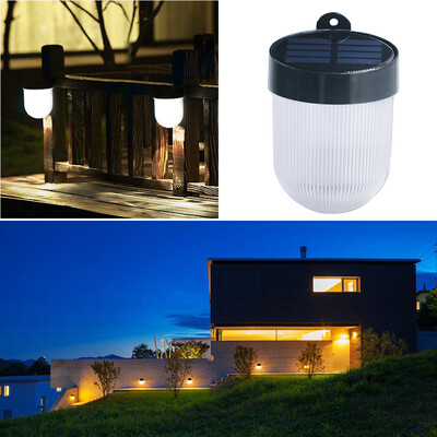 

Gobestart LED Waterproof Solar Wall Lamp with Double Color Light Source for Garden Yard