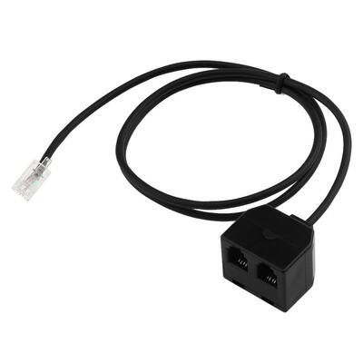 

RJ9 4P4C Male to Dual Female Ports Connector Telephone Adapter Cable Wire