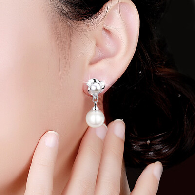 

New Brand Design Gold Color Wild Simulated Pearl Earrings For Women Personality Geometric Female Elegant Earring Accessories