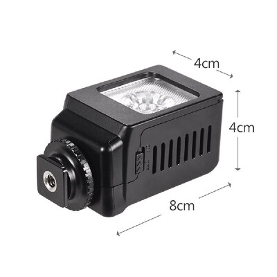 

Mini LED Fill Light Lamp 3W Cold Shoe Mount with 3pcs Color Filters for Canon Nikon Sony DSLR Camera