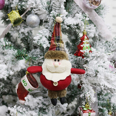 

〖Follure〗Christmas Ornament Santa Snowman Reindeer Toy Doll Hang Party Decoration