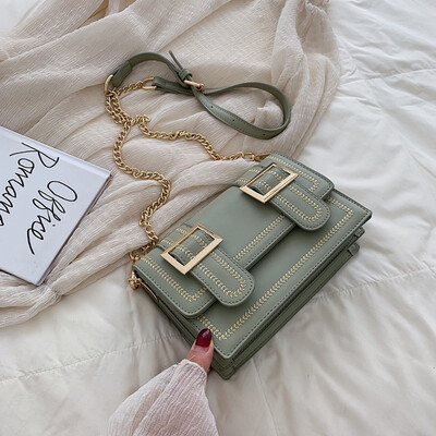 

Tailored Womens Fashion Thread Patchwork Colour Cover Hasp Retro Shoulder Bag Flap Bag