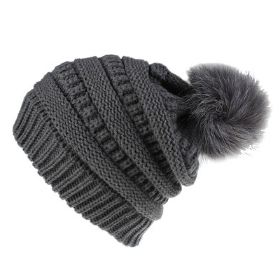

Tailored New Women Girls Keep Warm Winter Hairball Knitted Hat Wool Hemming Hat Ski Hat