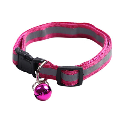 

Reflective Nylon Pet Buckle Collar with bell for Small Dogs&Kittens Pet Safe Travel Necessity