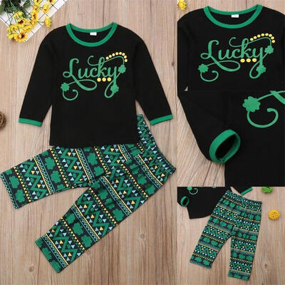 

Toddler Baby Kids Girl Clothes Top T-shirt Pants Leggings Outfits 2PCS SetNo Headwear