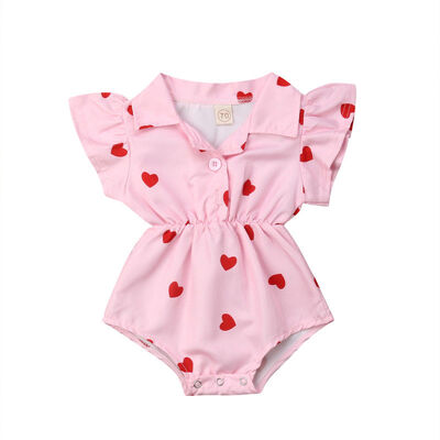 

Newborn Baby Girl Summer Leopard Ruffle Blouse Romper Jumpsuit Outfit Clothes