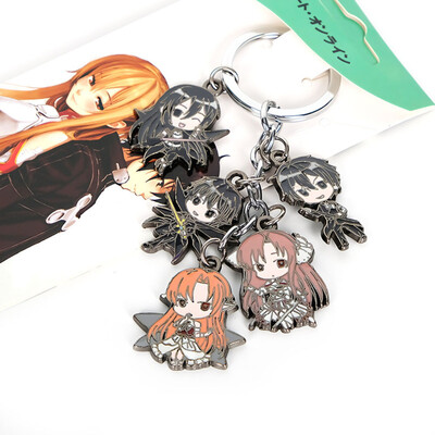 

CAR-TOBBY Anime Sword Art Online SAO Yuuki Asuna Alloy Keyring Keychain