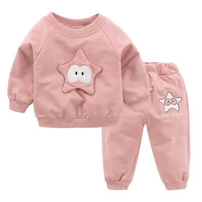 

Baby Boy Clothes Children Suits Casual Baby Girl Clothing Sets Suit Cartoon Starfish SweatshirtsPants Spring Autumn Kids Set