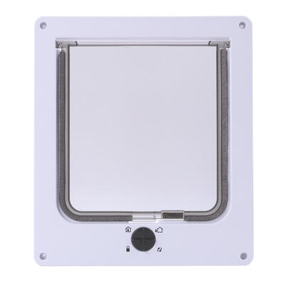 

4 Way Lockable Puppy Kitten ABS Plastic Security Gate Cat Dog Flap Door