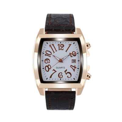 

Business Womens Watches Irregular Ladies Fashion Neutral Quartz Wristwatch Leathere Strap Clock Casual Reloj Mujer