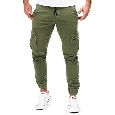 

New Plain Pants Mens Casual Pants Joggers Slim Fit Men Autumn Clothing Pants