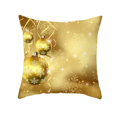 

〖Follure〗Christmas Pillow Case Glitter Polyester Sofa Throw Cushion Cover Home Decor