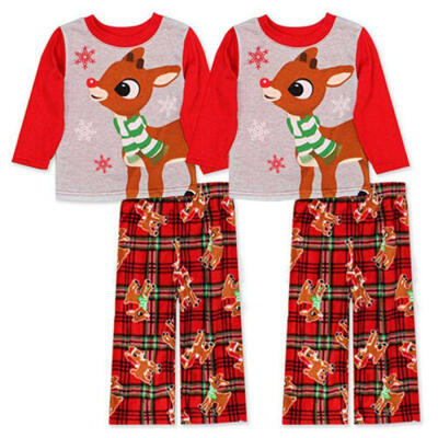 

Christmas Pajamas Set Family matching clothes Fashion autumn Adults Sleepwear