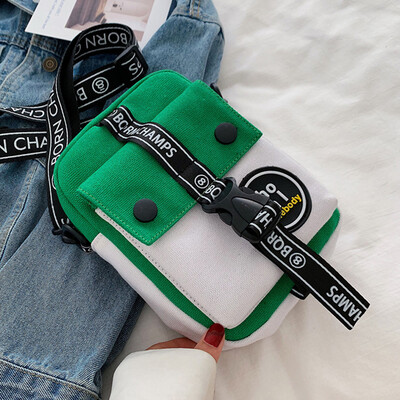 

In summer the new Japanese department leisure one-shoulder female canvas bag oblique satchel dress student mini bag