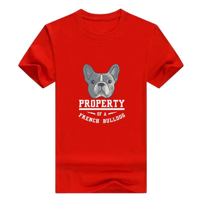 

French Bulldog Gifts Property of a French Bulldog Juniors Vneck Mens t-Shirt