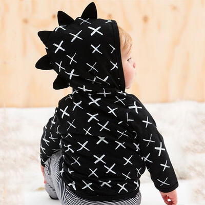 

Kids Baby Boys Girls Dinosaur Clothes Sweatshirt Hoodies Hooded Tops Jacket Coat