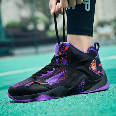 

Autumn basketball shoes mens shoes black high-top mandarin duck men take exercise to increase summer net shoes tide shoes