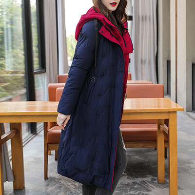 

Roseonmyhand Fashion Women Winter Warm Coat Hooded Thick Warm Slim Jacket Long Overcoat