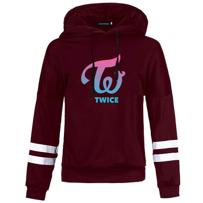 

K pop Fashion Twice Hoodie Women Long Sleeve Letter Printed Sweatshirt Twice