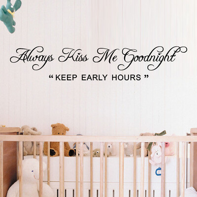 

〖Follure〗Keep Early Hours Removable Art Vinyl Mural Home Room Decor Wall Stickers