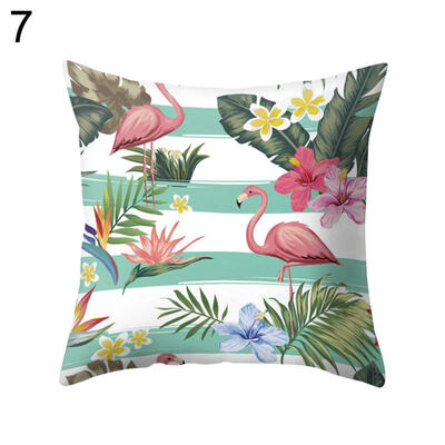 

Flower Cactus Flamingo Watermelon Pillow Case Cushion Cover Sofa Car Cafe Decor