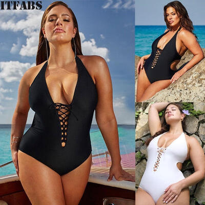 

5XL Women One-Piece Swimsuit Beachwear Swimwear Push-up Padded Bikini Bathing