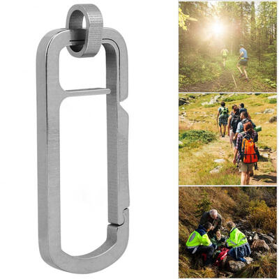 

Greensen Outdoor Titanium Alloy Key Chain Ring Keys Buckle Hook Carabiner for Pendent Items