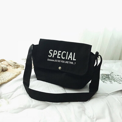 

Tailored Women Student Literary High Capacity Canvas Messenger Crossbody Shoulder Bag