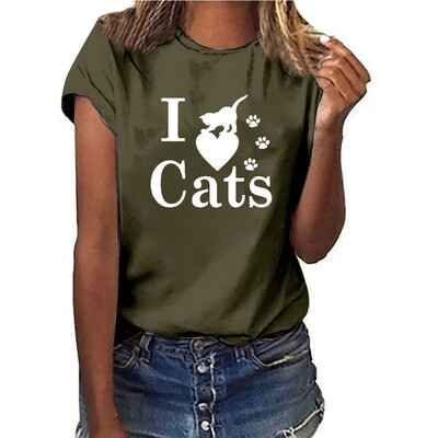 

Starmoon Women Girls Plus Size Print Shirt Short Sleeve T Shirt Blouse Tops