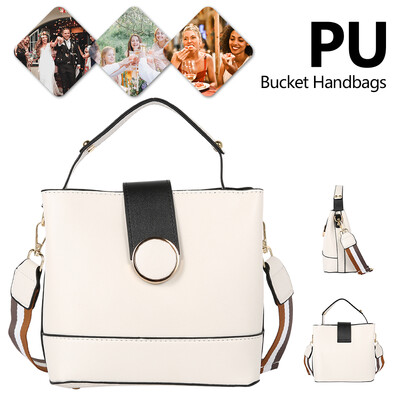 

Women Messenger Bag Fashion Simple Large Capacity Single Shoulder Bag Female PU Leather Bucket Handbags Travel Tote