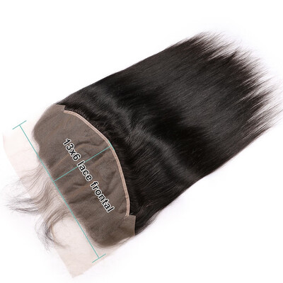 

Osolovely Hair 9A Grade Virgin Human Hair Straight 13X6 Ear To Ear Pre Plucked Lace Frontal Closure With Baby Hair