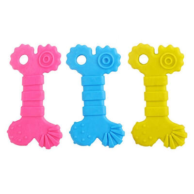 

Dog Rubber Chew Bone Toy Pet Bite Resistant Molar Tooth Clean Playing Toys