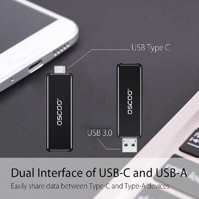 

OSCOO USB 30 Type-C 31 64G Flash Drive USB Type-C Dual Drive Memory Sticks U Disk For Type-C Smartphone Computers New MacBook