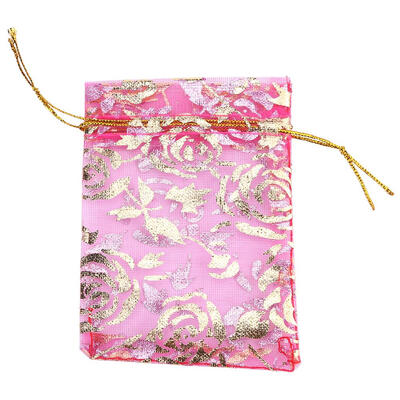 

Organza Gift Bag Favor Wedding Jewelry Packaging Rose Candy Chocolate Bags