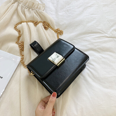 

Chic chain small bag Korean version simple womens bag new style summer popular&fashionable small square bag
