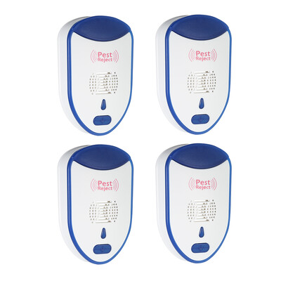 

6-Pack Ultrasonic Pest Repeller with Night Light Non-toxic Repellent for Mice Mosquitoes Ants Spiders Roaches Repelling AC90V-240V