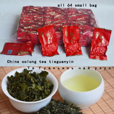 

500g 64 small bags Anxi Tieguanyin Oolong Tea Vacuum packing Natural Organic Chinese Top grade Tikuanyin tea