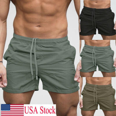 

US Mens Tracking Gym Casual Sports Jogging Jogger Shorts Pant Sweatpant Trousers